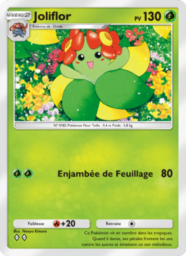 Joliflor 003 — Space-Time Smackdown (French Pokémon TCG card)