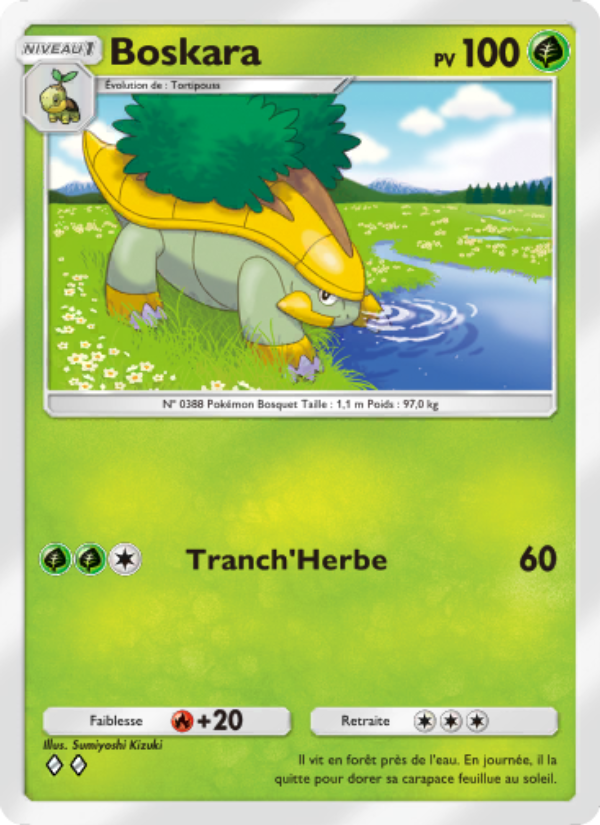 Boskara 011 — Space-Time Smackdown (French Pokémon TCG card)