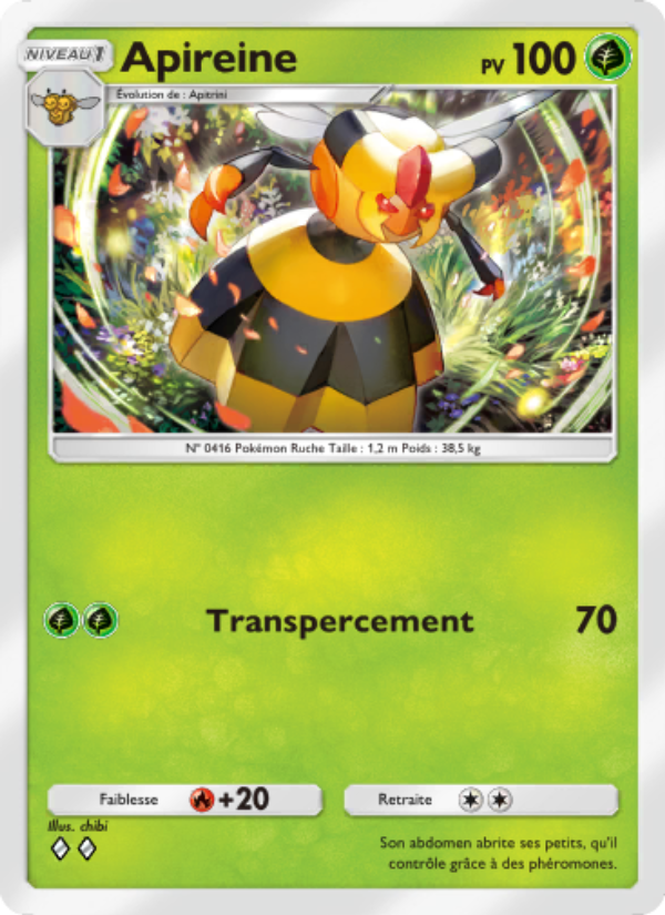 Apireine 018 — Space-Time Smackdown (French Pokémon TCG card)
