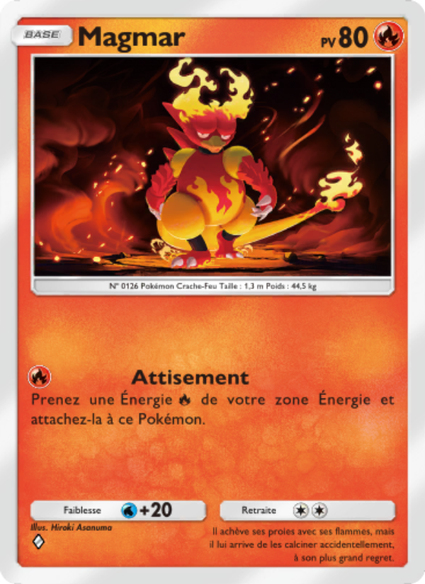 Magmar 023 — Space-Time Smackdown (French Pokémon TCG card)