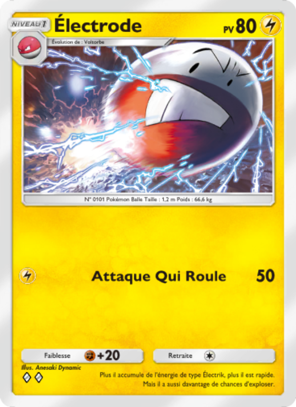 Électrode 055 — Space-Time Smackdown (French Pokémon TCG card)