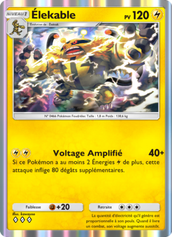 Élekable 057 — Space-Time Smackdown (French Pokémon TCG card)