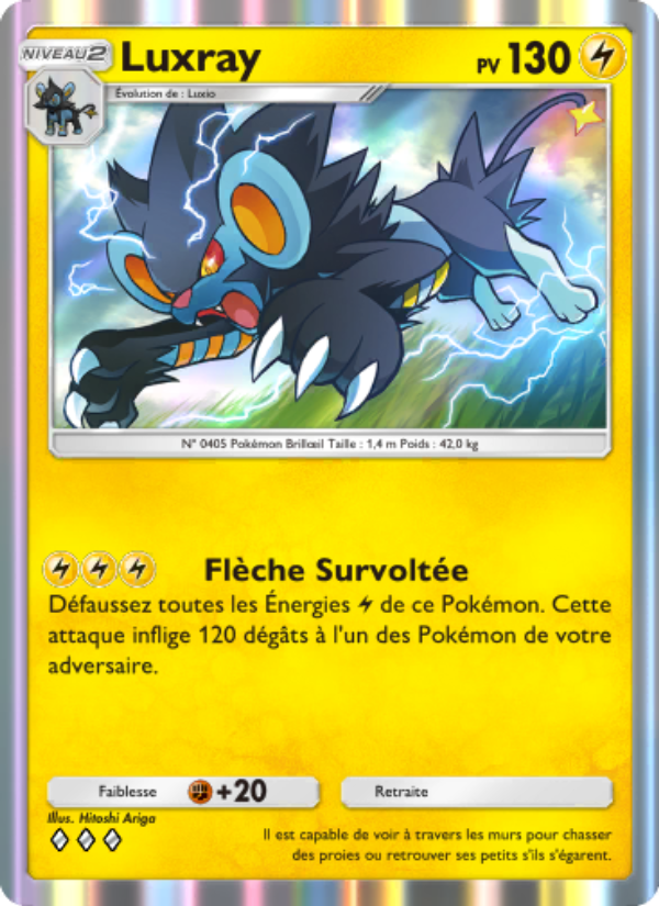 Luxray 060 — Space-Time Smackdown (French Pokémon TCG card)