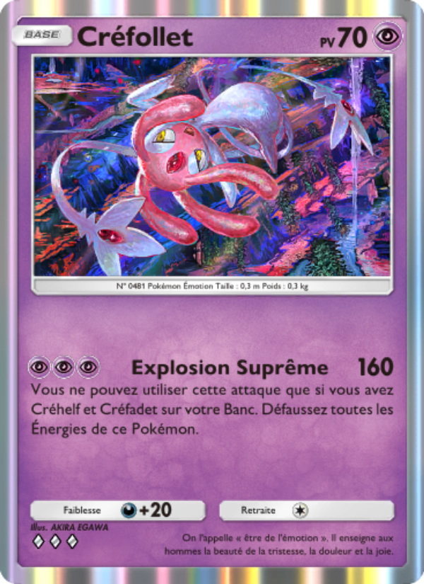 Créfollet 076 — Space-Time Smackdown (French Pokémon TCG card)
