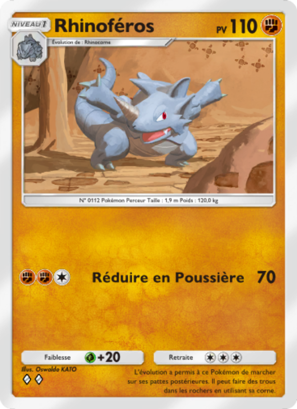 Rhinoféros 081 — Space-Time Smackdown (French Pokémon TCG card)