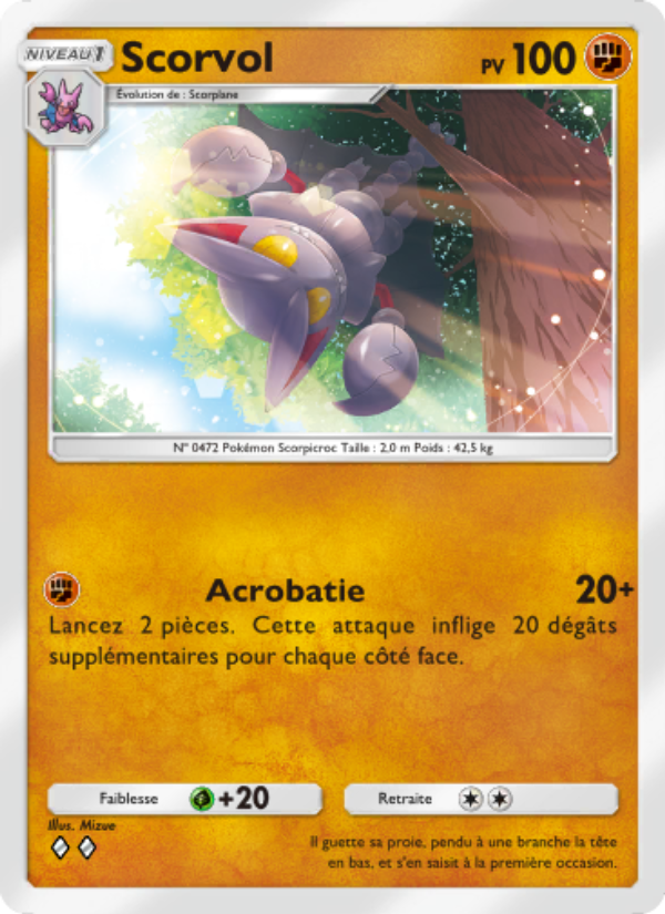 Scorvol 084 — Space-Time Smackdown (French Pokémon TCG card)
