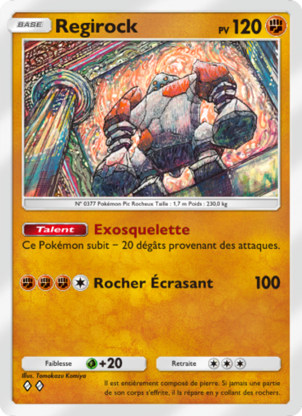 Regirock 087 — Space-Time Smackdown (French Pokémon TCG card)