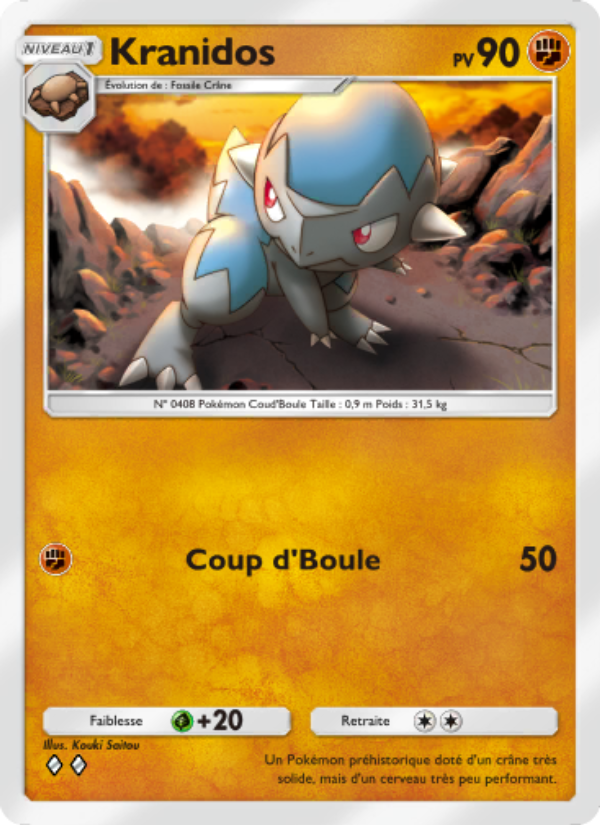 Kranidos 088 — Space-Time Smackdown (French Pokémon TCG card)
