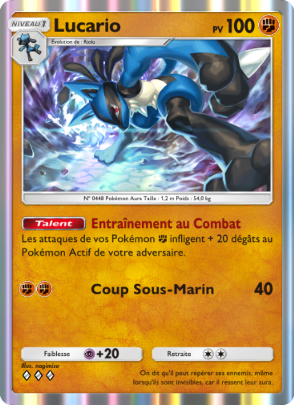 Lucario 092 — Space-Time Smackdown (French Pokémon TCG card)