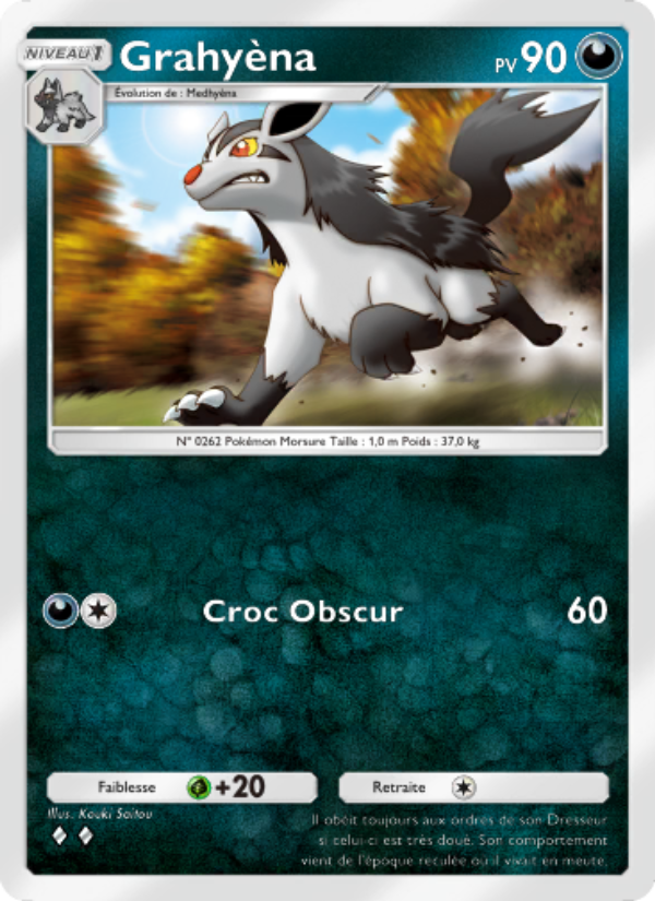 Grahyèna 101 — Space-Time Smackdown (French Pokémon TCG card)