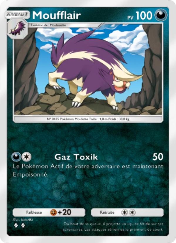 Moufflair 103 — Space-Time Smackdown (French Pokémon TCG card)