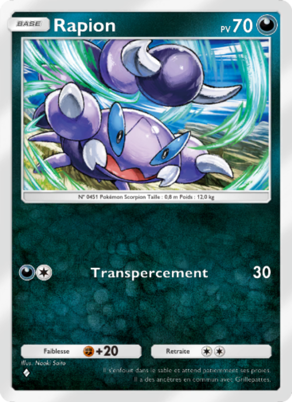 Rapion 105 — Space-Time Smackdown (French Pokémon TCG card)