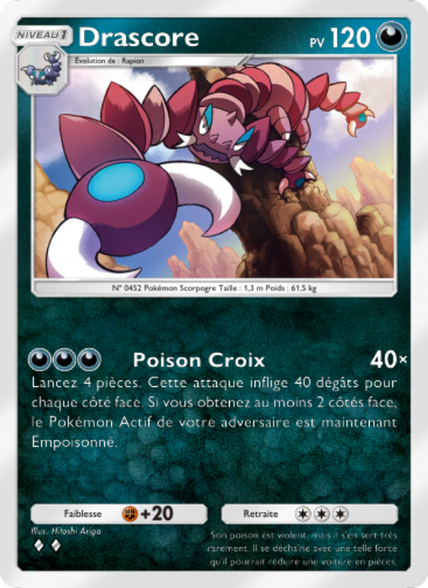 Drascore 106 — Space-Time Smackdown (French Pokémon TCG card)