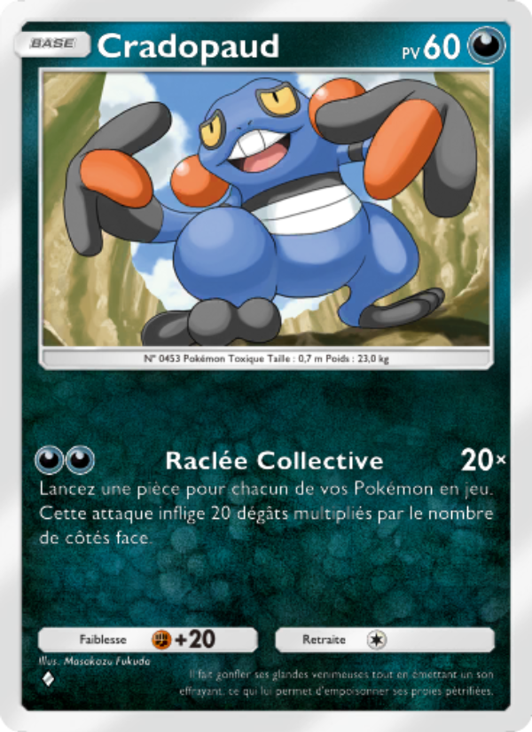 Cradopaud 107 — Space-Time Smackdown (French Pokémon TCG card)