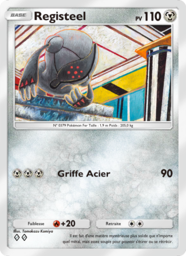 Registeel 112 — Space-Time Smackdown (French Pokémon TCG card)