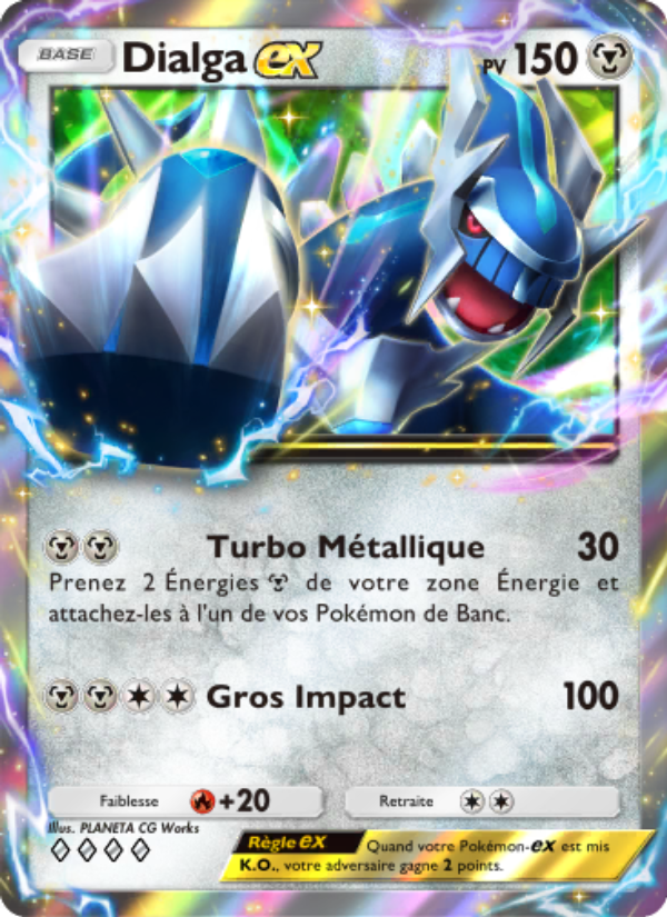 Dialga-ex 119 — Space-Time Smackdown (French Pokémon TCG card)