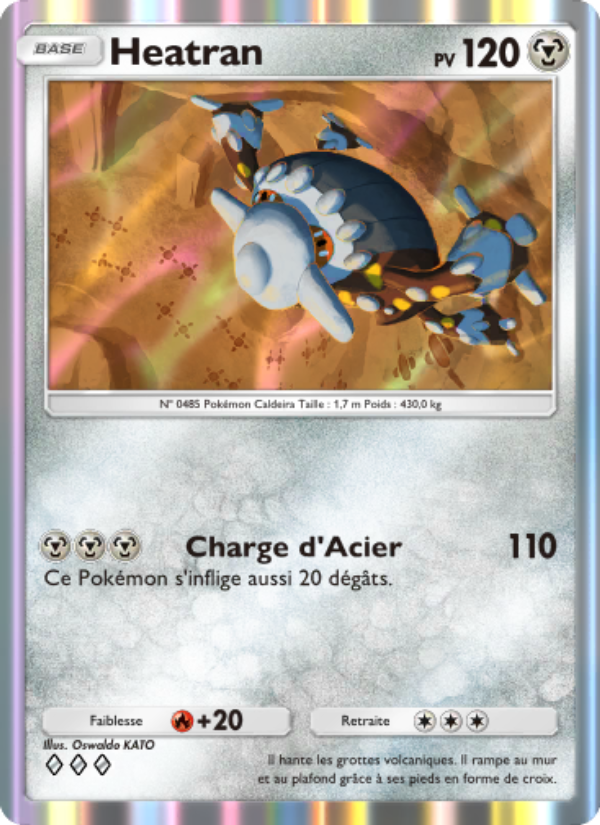 Heatran 120 — Space-Time Smackdown (French Pokémon TCG card)