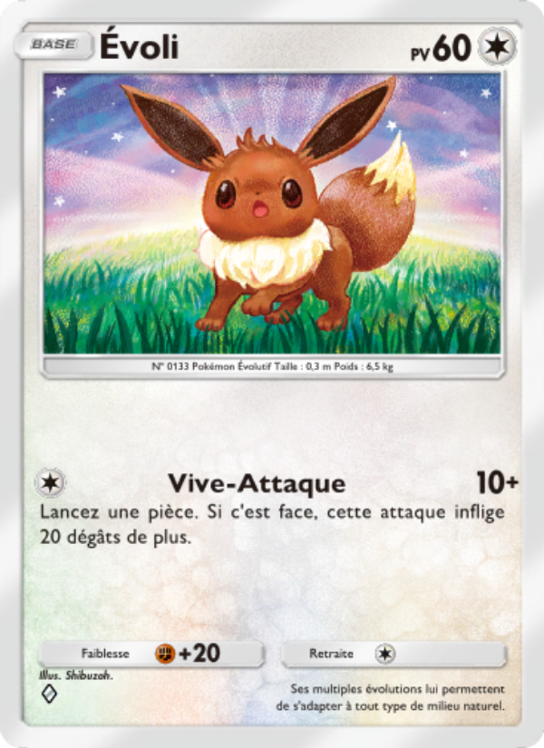 Évoli 126 — Space-Time Smackdown (French Pokémon TCG card)
