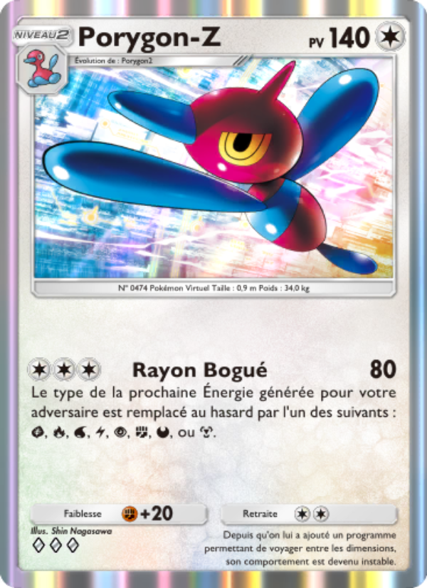 Porygon-Z 129 — Space-Time Smackdown (French Pokémon TCG card)