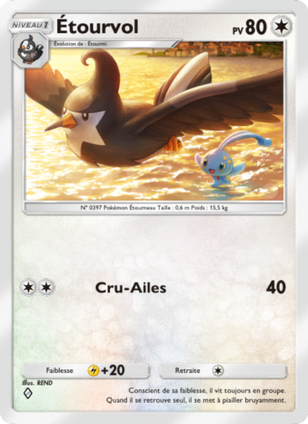 Étourvol 133 — Space-Time Smackdown (French Pokémon TCG card)