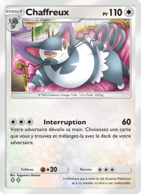 Chaffreux 140 — Space-Time Smackdown (French Pokémon TCG card)