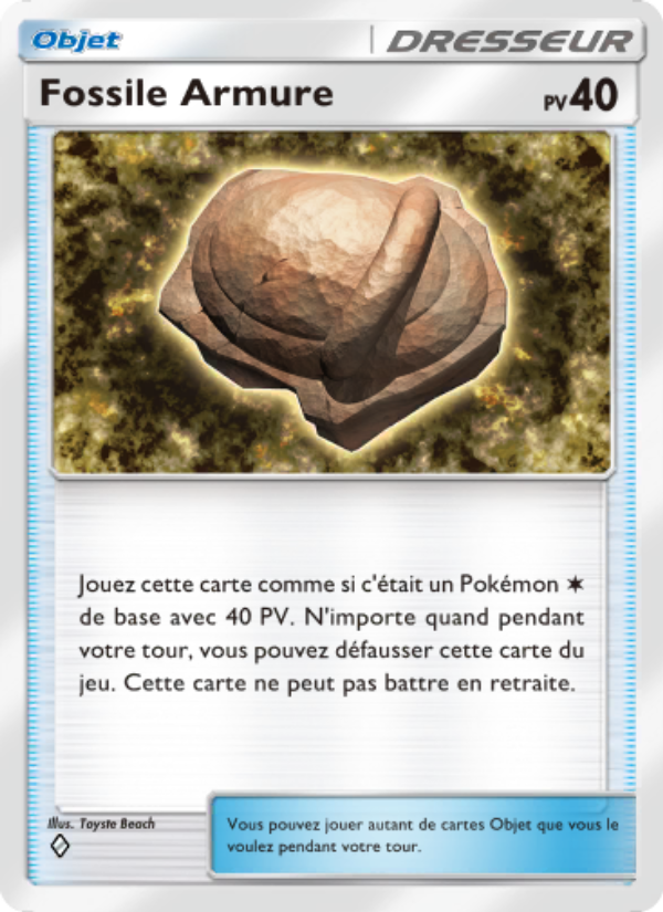 Fossile Armure 145 — Space-Time Smackdown (French Pokémon TCG card)