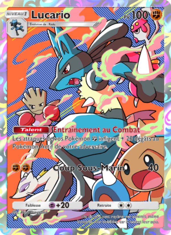 Lucario 170 — Space-Time Smackdown (French Pokémon TCG card)