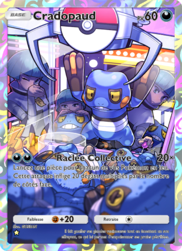 Cradopaud 173 — Space-Time Smackdown (French Pokémon TCG card)