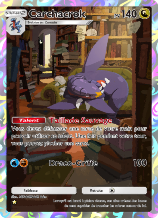 Carchacrok 175 — Space-Time Smackdown (French Pokémon TCG card)