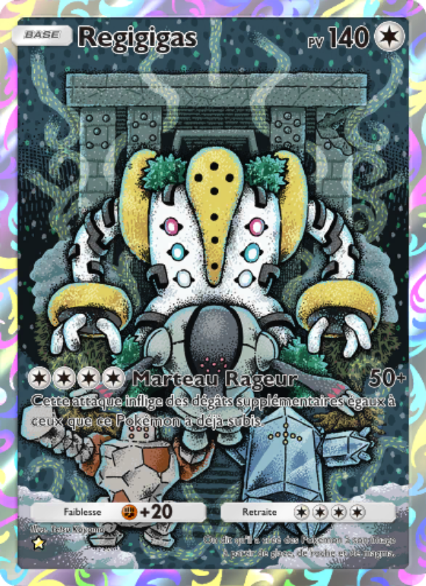 Regigigas 179 — Space-Time Smackdown (French Pokémon TCG card)