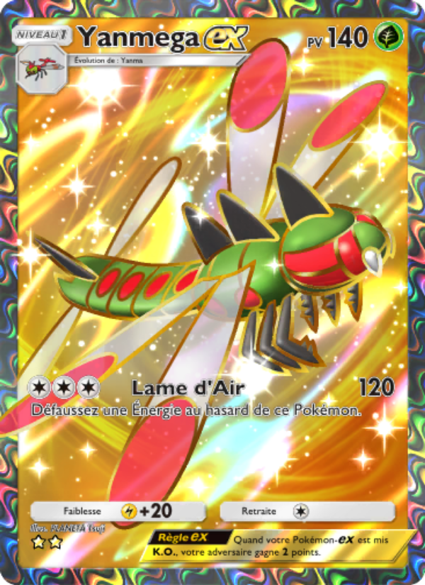 Yanmega-ex 180 — Space-Time Smackdown (French Pokémon TCG card)