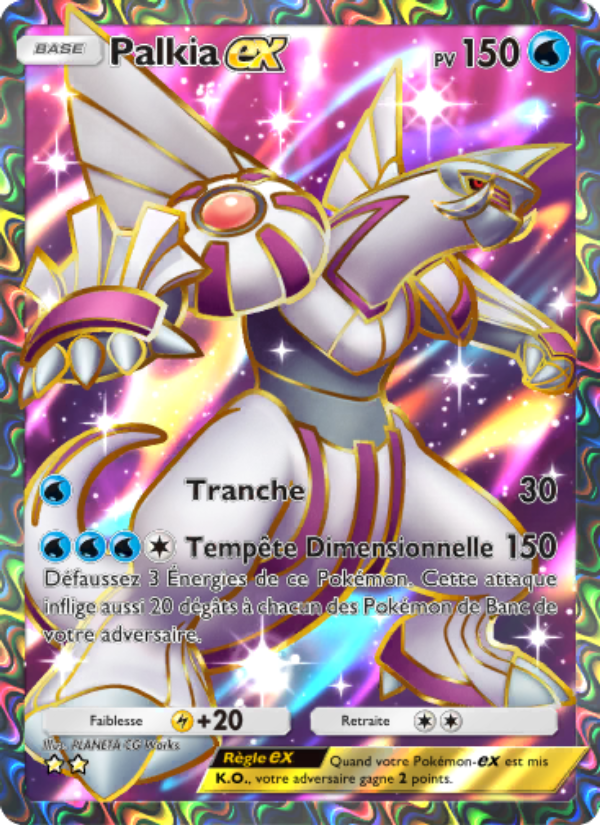 Palkia-ex 182 — Space-Time Smackdown (French Pokémon TCG card)