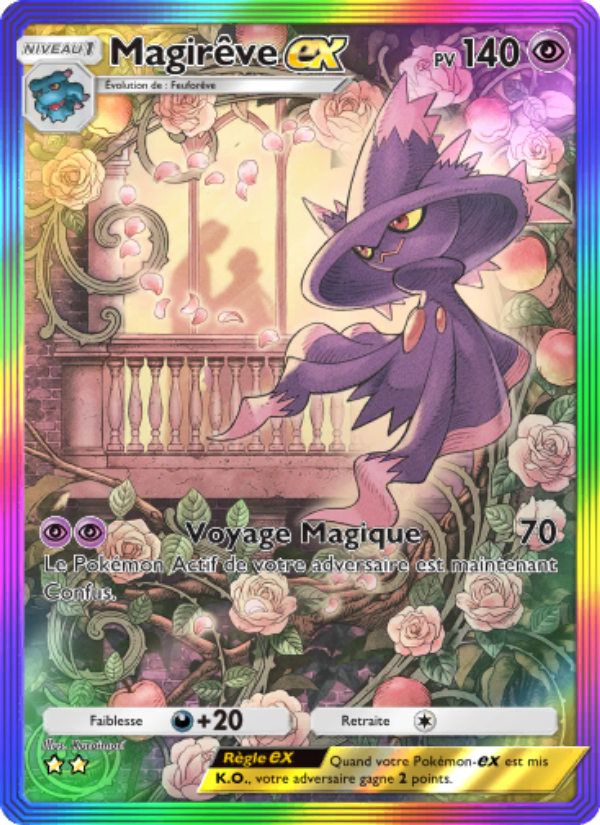 Magirêve-ex 199 — Space-Time Smackdown (French Pokémon TCG card)