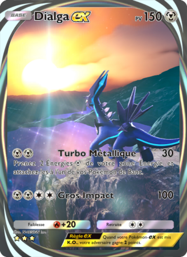 Dialga-ex 205 — Space-Time Smackdown (French Pokémon TCG card)