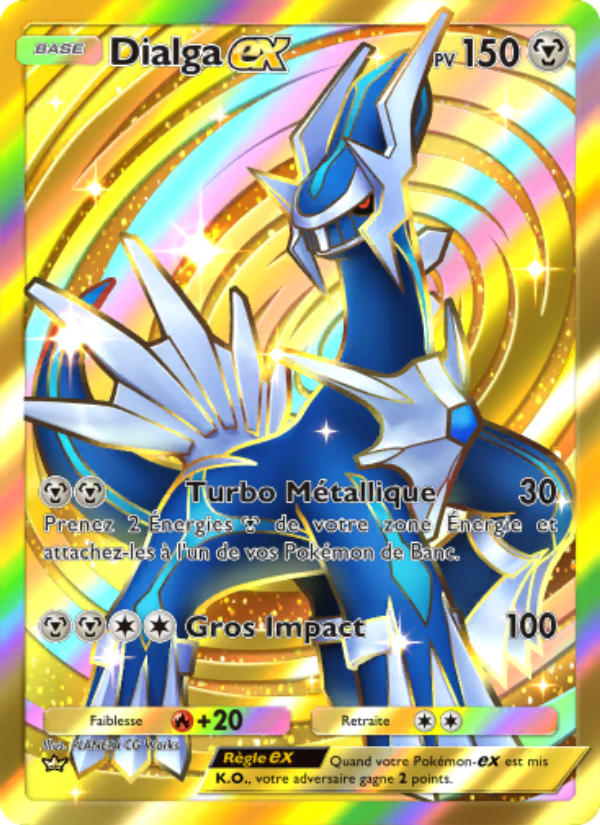 Dialga-ex 207 — Space-Time Smackdown (French Pokémon TCG card)