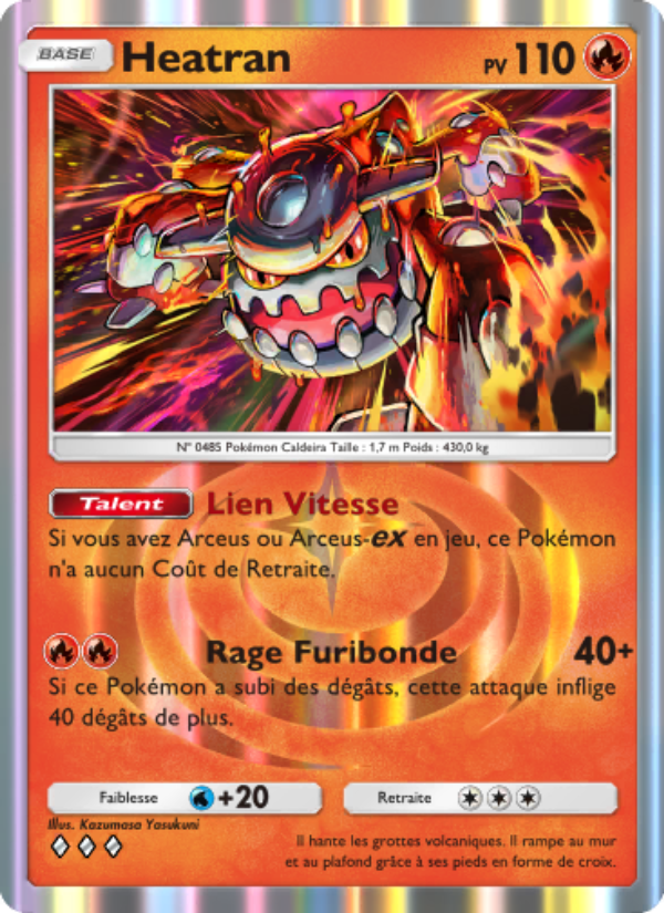 Heatran 013 — Triumphant Light (French Pokémon TCG card)