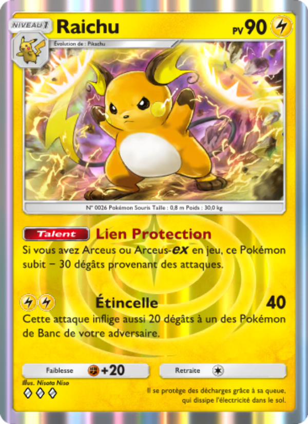 Raichu 026 — Triumphant Light (French Pokémon TCG card)