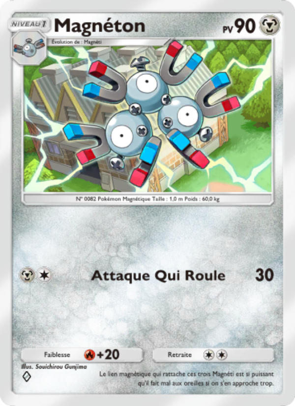 Magnéton 054 — Triumphant Light (French Pokémon TCG card)