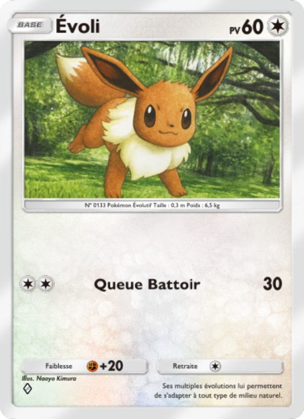 Évoli 062 — Triumphant Light (French Pokémon TCG card)