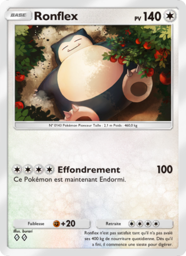 Ronflex 063 — Triumphant Light (French Pokémon TCG card)