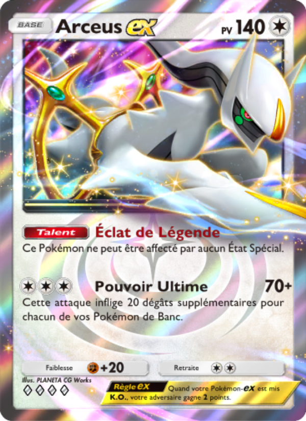 Arceus-ex 071 — Triumphant Light (French Pokémon TCG card)