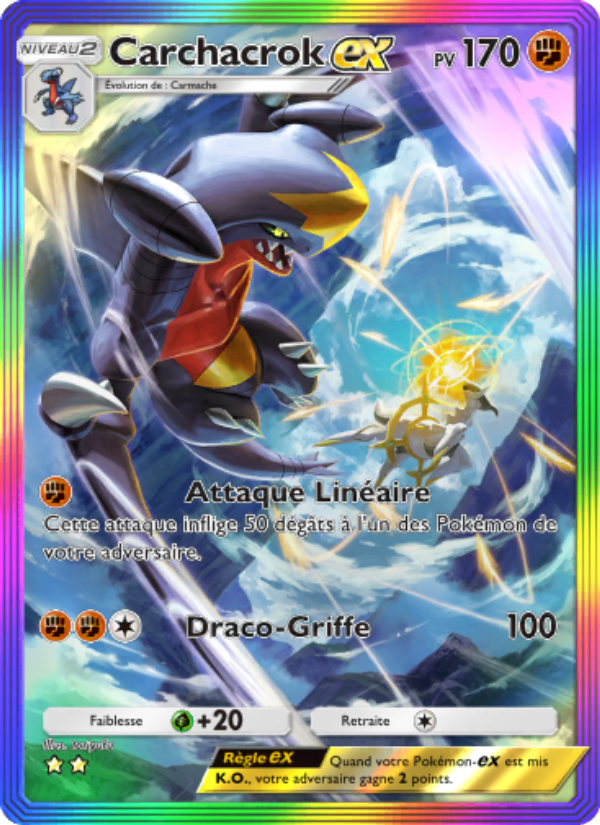 Carchacrok-ex 093 — Triumphant Light (French Pokémon TCG card)