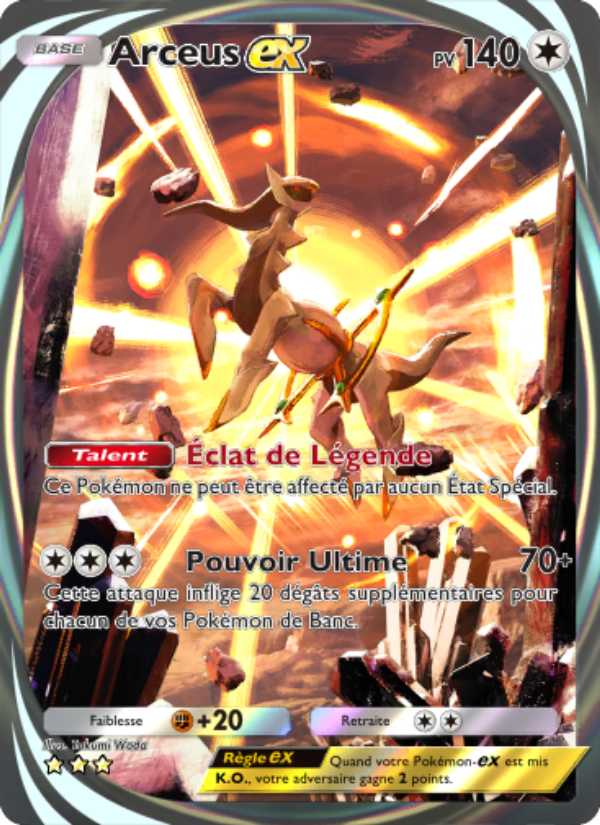 Arceus-ex 095 — Triumphant Light (French Pokémon TCG card)