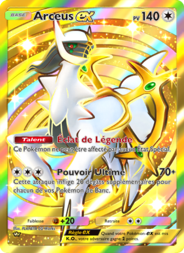 Arceus-ex 096 — Triumphant Light (French Pokémon TCG card)