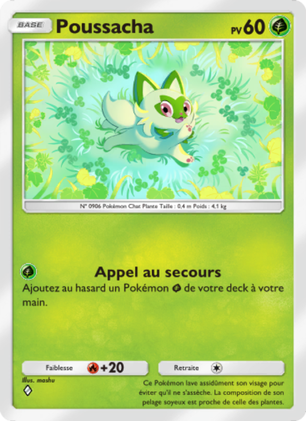 Poussacha 005 — Shining Revelry (French Pokémon TCG card)
