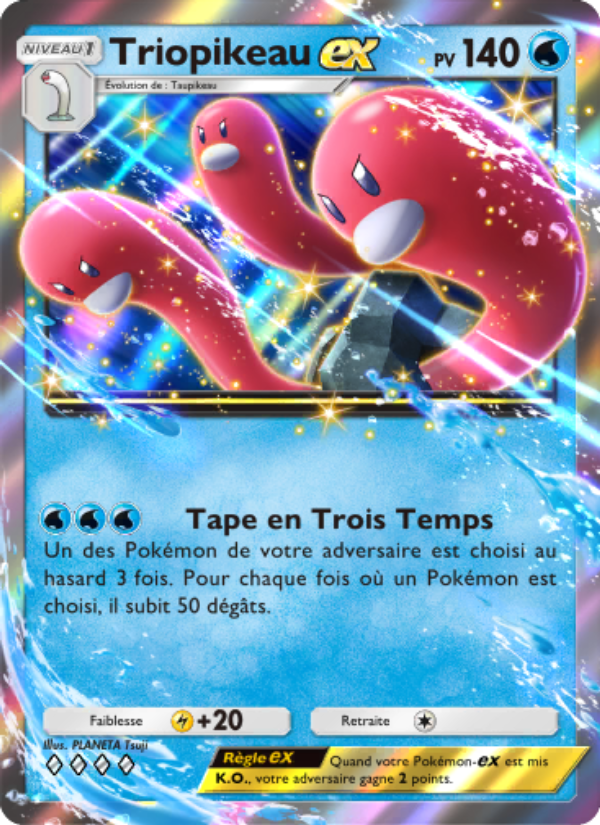Triopikeau-ex 019 — Shining Revelry (French Pokémon TCG card)