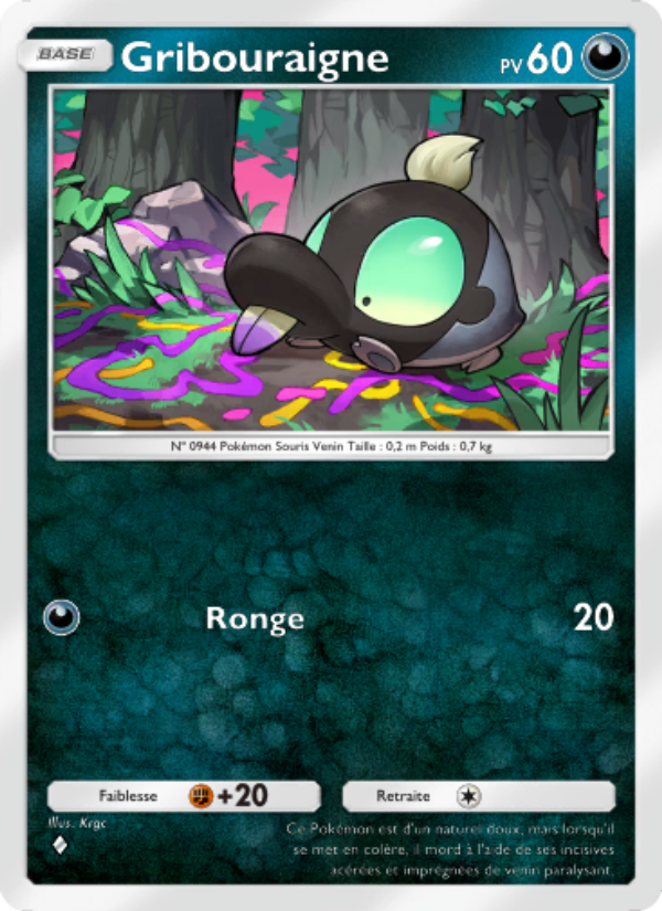 Gribouraigne 050 — Shining Revelry (French Pokémon TCG card)