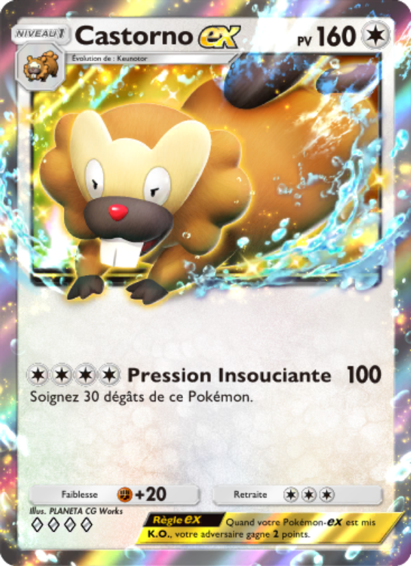 Castorno-ex 065 — Shining Revelry (French Pokémon TCG card)