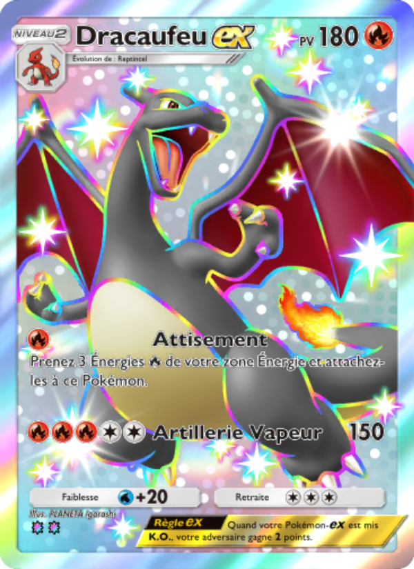 Dracaufeu-ex 108 — Shining Revelry (French Pokémon TCG card)