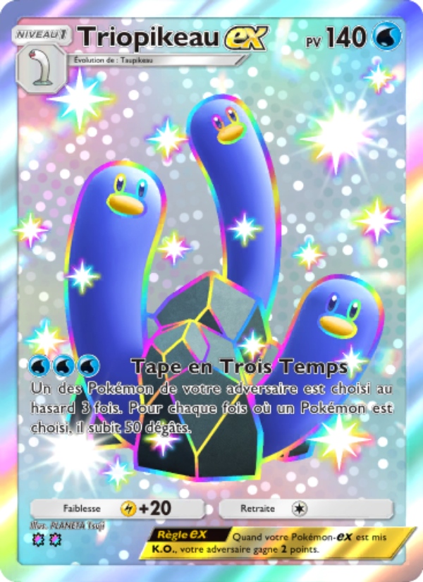 Triopikeau-ex 109 — Shining Revelry (French Pokémon TCG card)